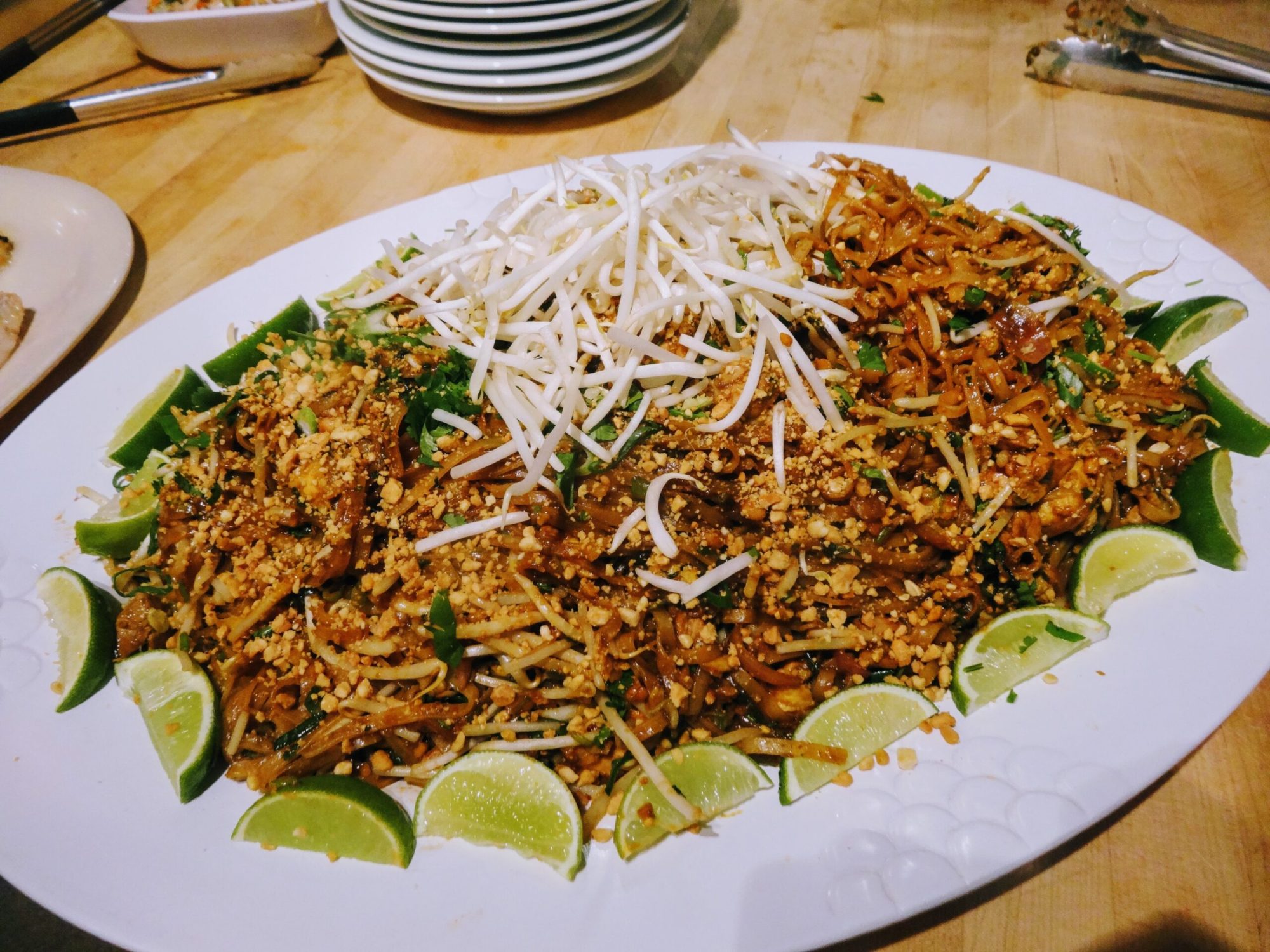 a plate of food on a table