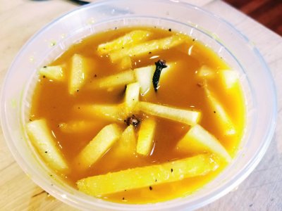 a bowl of food on a plate