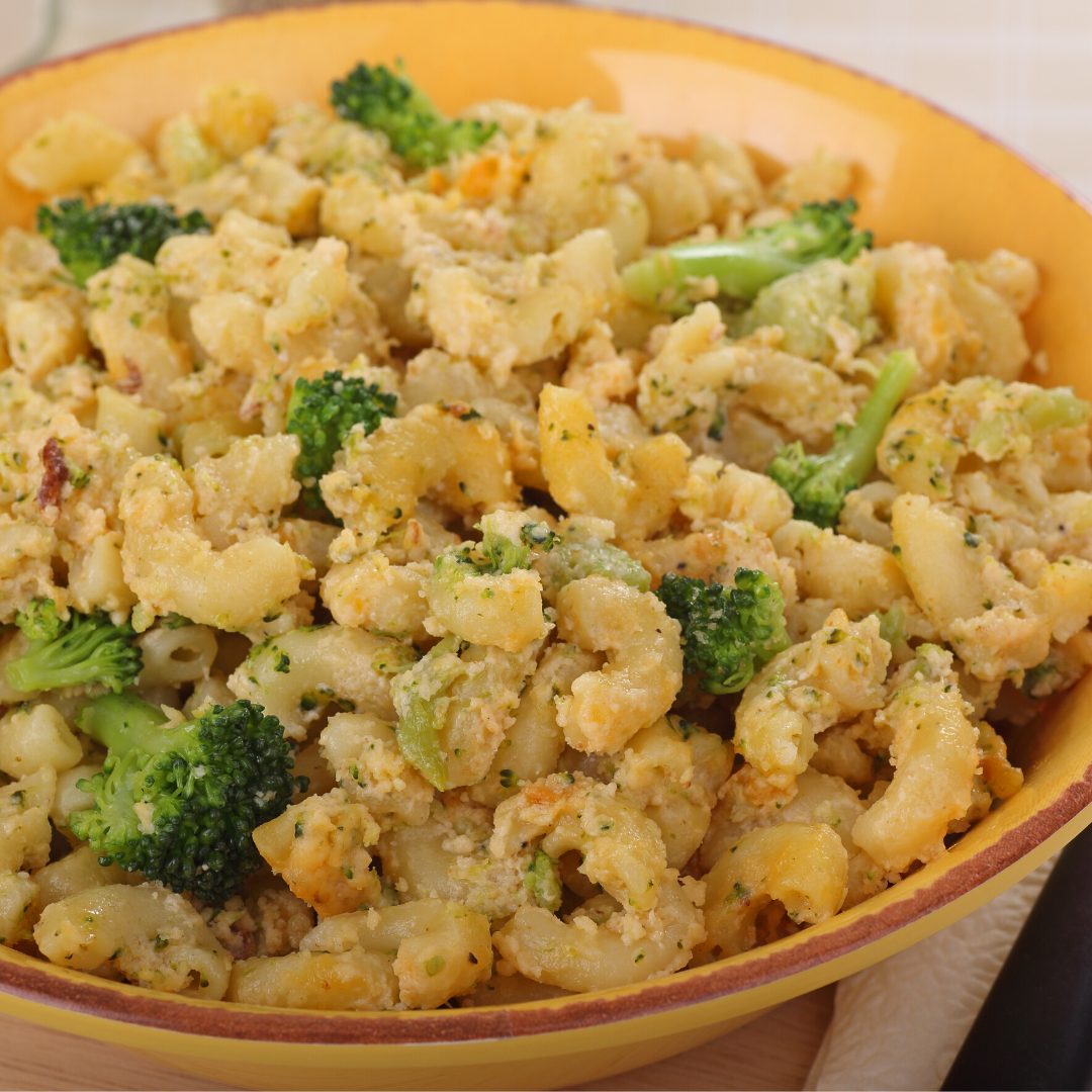 Pasta+By+Hand+Class+with+Chef+Mat+(3) a bowl of food with broccoli