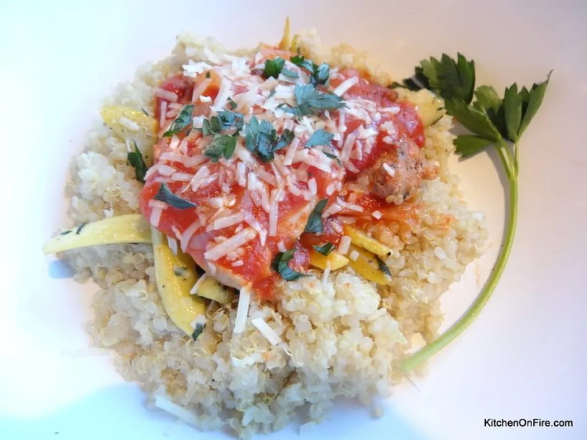 a plate of food with rice and vegetables