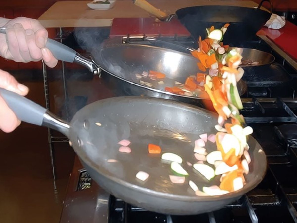 Chef Flipping the Saute Pan