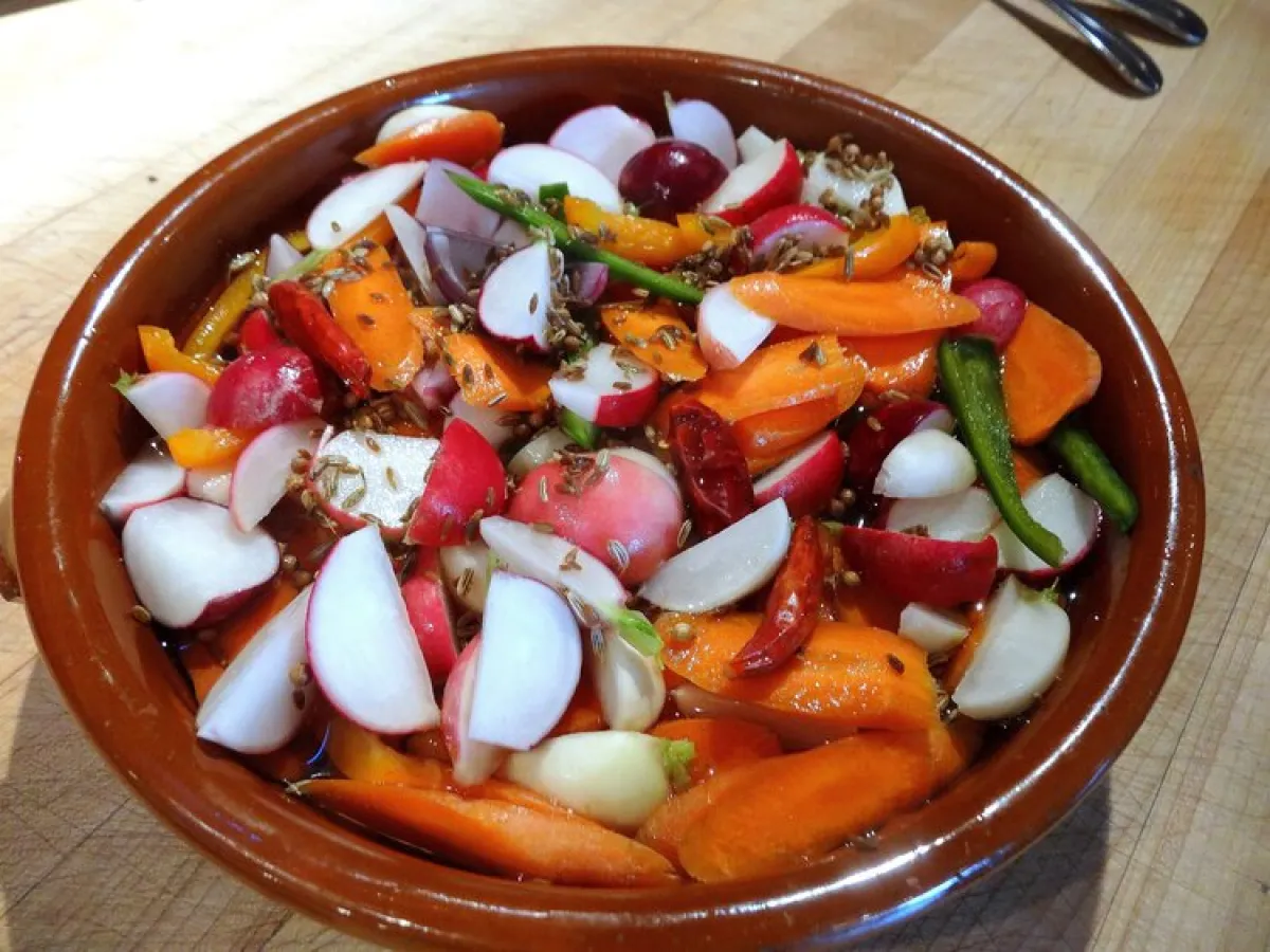 a bowl of food on a plate
